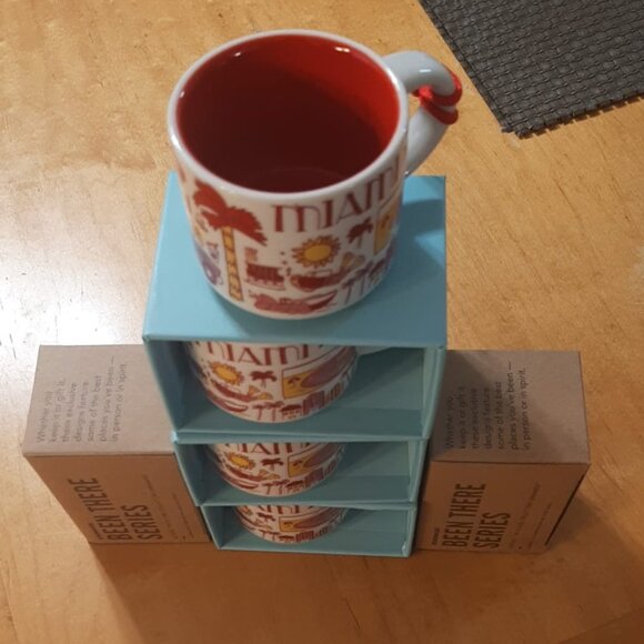 Starbucks Ornament Mug, MIAMI, « Been There » Collection, New 14 oz each - Picture 10 of 14